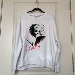 Disney Cruella Poshmark Sweatshirt XL NWT